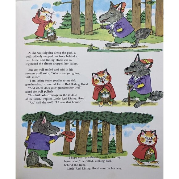 Richard Scarry's Animal Nursery Tales Picture Book Vintage 1975 Golden Book - Picture 7 of 10
